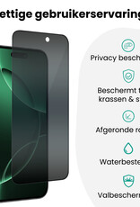 Forterra Forterra iPhone 16 Pro Hybrid Privacy Screenprotector - 2 PACK