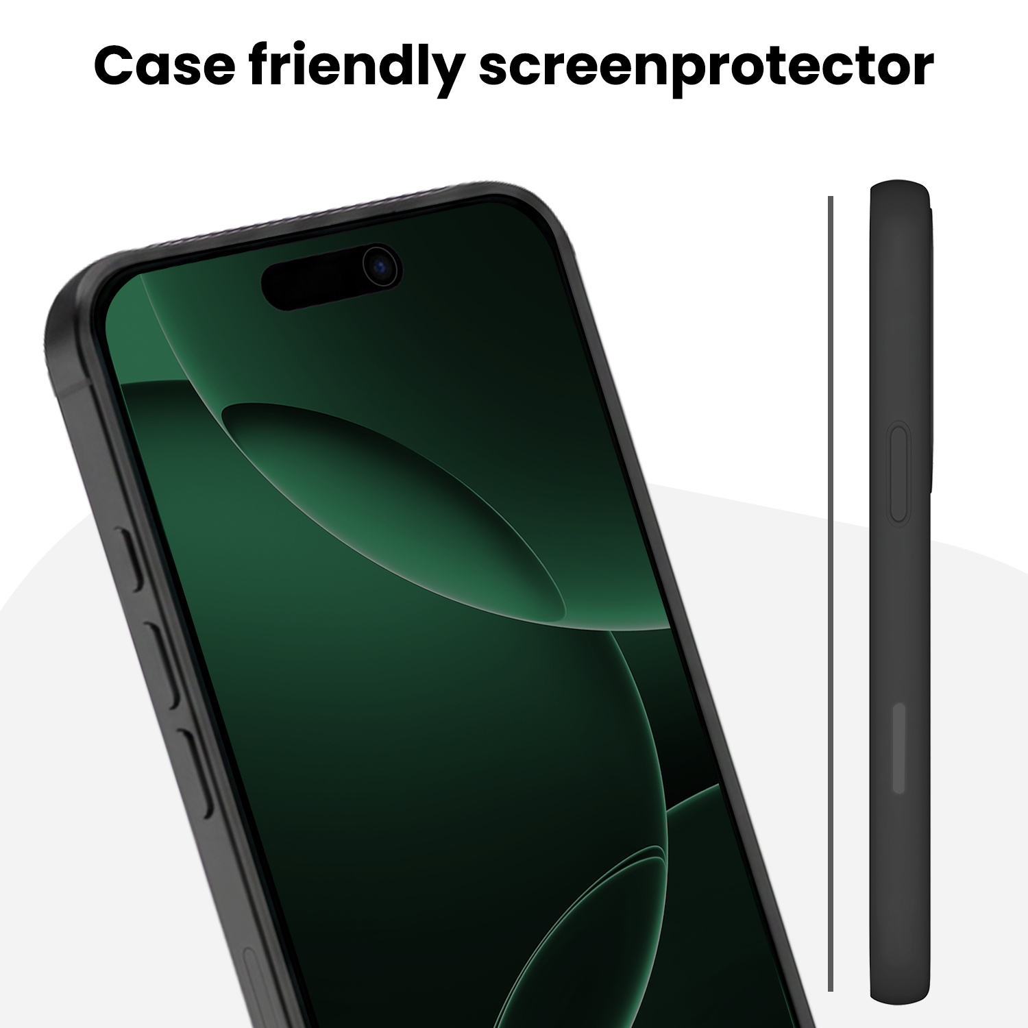 Forterra Forterra iPhone 16 Pro Hybrid Privacy Screenprotector - 3 PACK