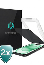 Forterra Forterra iPhone 15 Plus Hybrid Privacy Screenprotector - 2 PACK