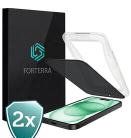 Forterra Forterra iPhone 15 Plus Hybrid Privacy Screenprotector - 2 PACK