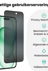 Forterra Forterra iPhone 15 Plus Hybrid Privacy Screenprotector - 2 PACK
