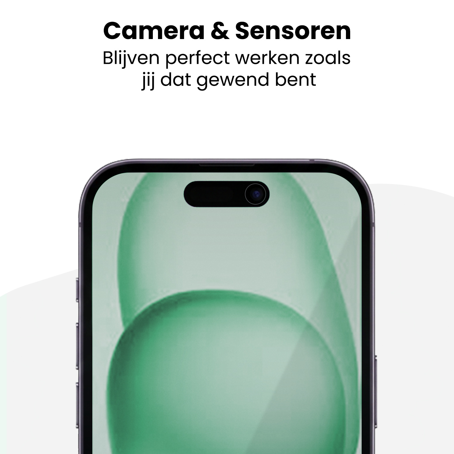 Forterra Forterra iPhone 15 Plus Hybrid Privacy Screenprotector - 2 PACK