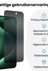 Forterra Forterra iPhone 15 Pro Hybrid Privacy Screenprotector - 3 PACK