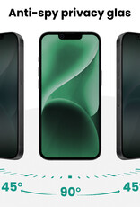 Forterra Forterra iPhone 14 Hybrid Privacy Screenprotector - 2 PACK