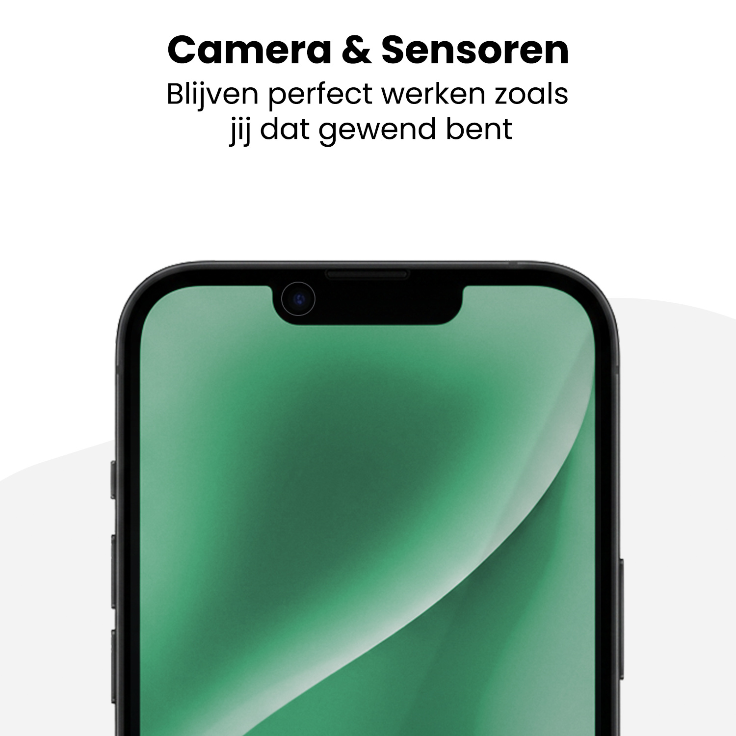 Forterra Forterra iPhone 14 Hybrid Privacy Screenprotector - 2 PACK