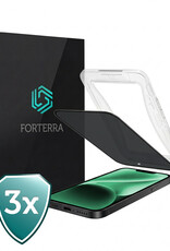 Forterra Forterra iPhone 14 Hybrid Privacy Screenprotector - 3 PACK