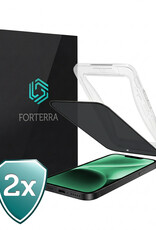 Forterra Forterra iPhone 14 Plus Hybrid Privacy Screenprotector - 2 PACK