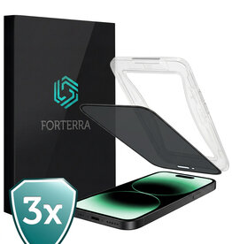 Forterra Forterra iPhone 14 Pro Max Hybrid Privacy Screenprotector - 3 PACK