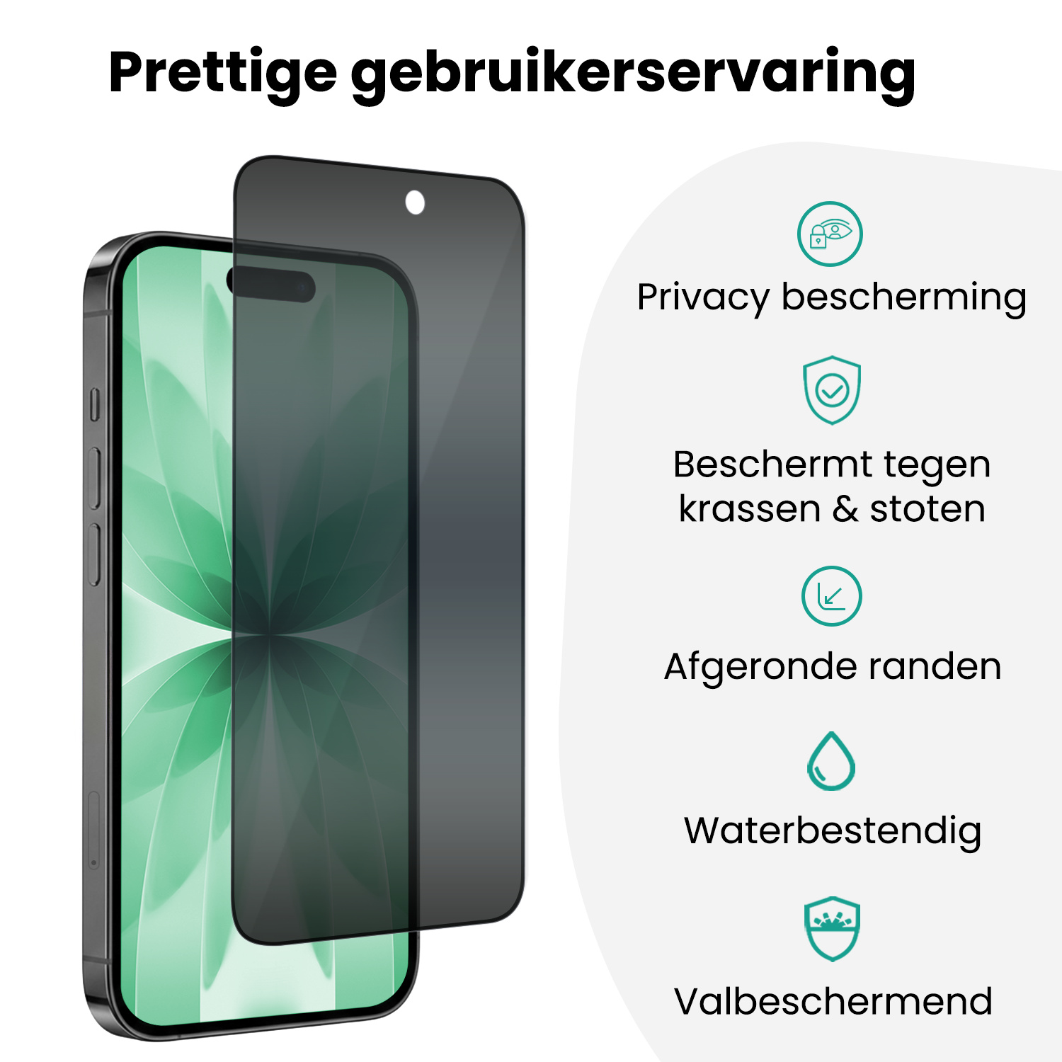 Forterra Forterra iPhone 17 Hybrid Privacy Screenprotector
