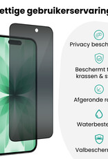 Forterra Forterra iPhone 17 Hybrid Privacy Screenprotector - 2 PACK
