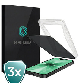 Forterra Forterra iPhone 17 Hybrid Privacy Screenprotector - 3 PACK