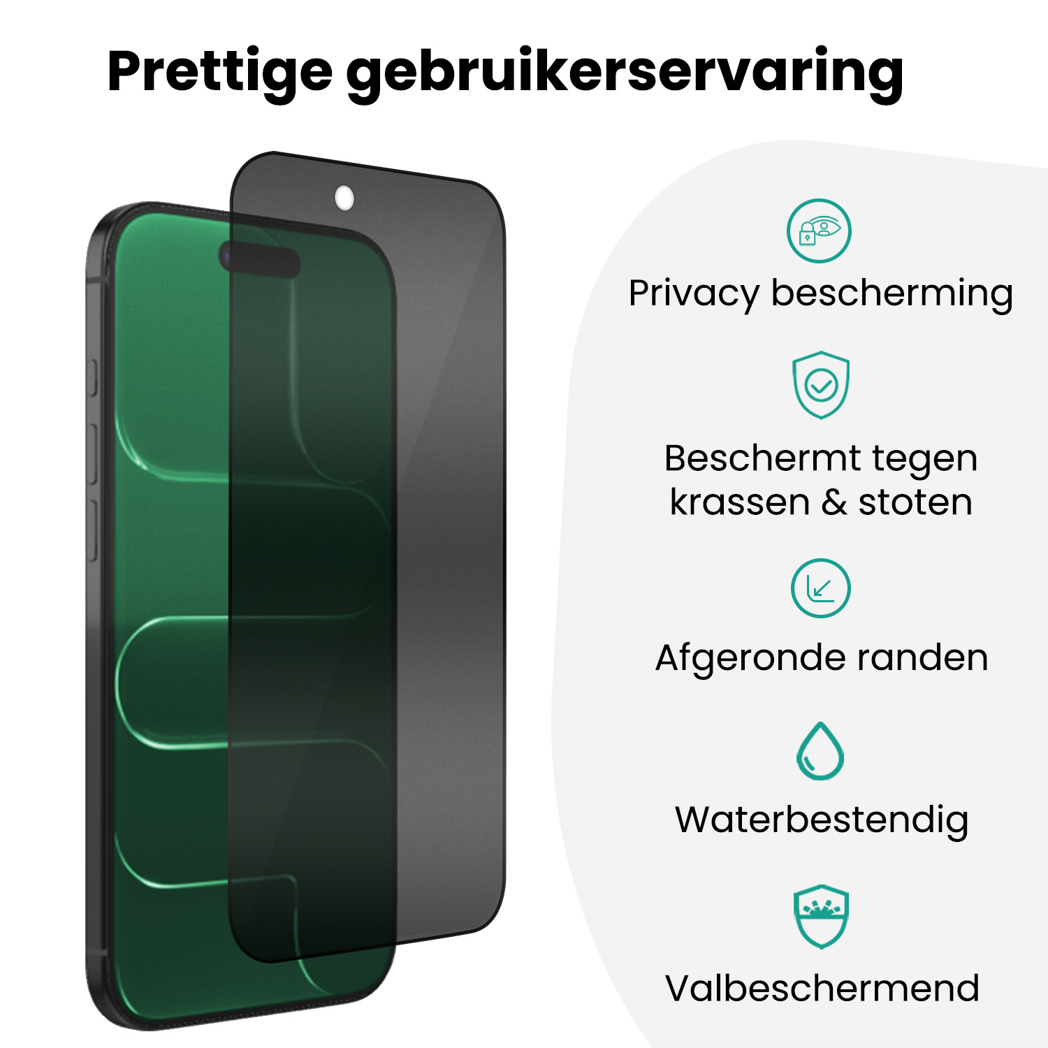 Forterra Forterra iPhone Air Hybrid Privacy Screenprotector
