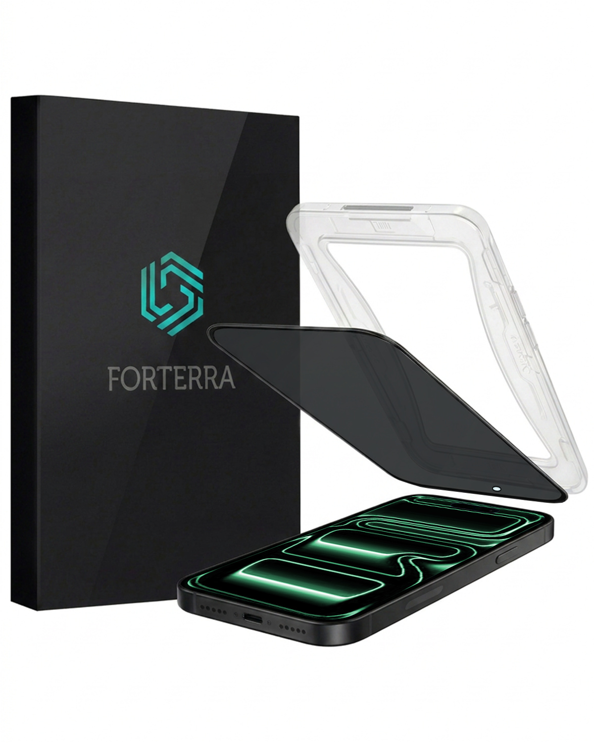 Forterra Forterra iPhone 17 Pro Hybrid Privacy Screenprotector