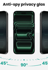 Forterra Forterra iPhone 17 Pro Hybrid Privacy Screenprotector - 2 PACK