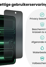 Forterra Forterra iPhone 17 Pro Hybrid Privacy Screenprotector - 2 PACK
