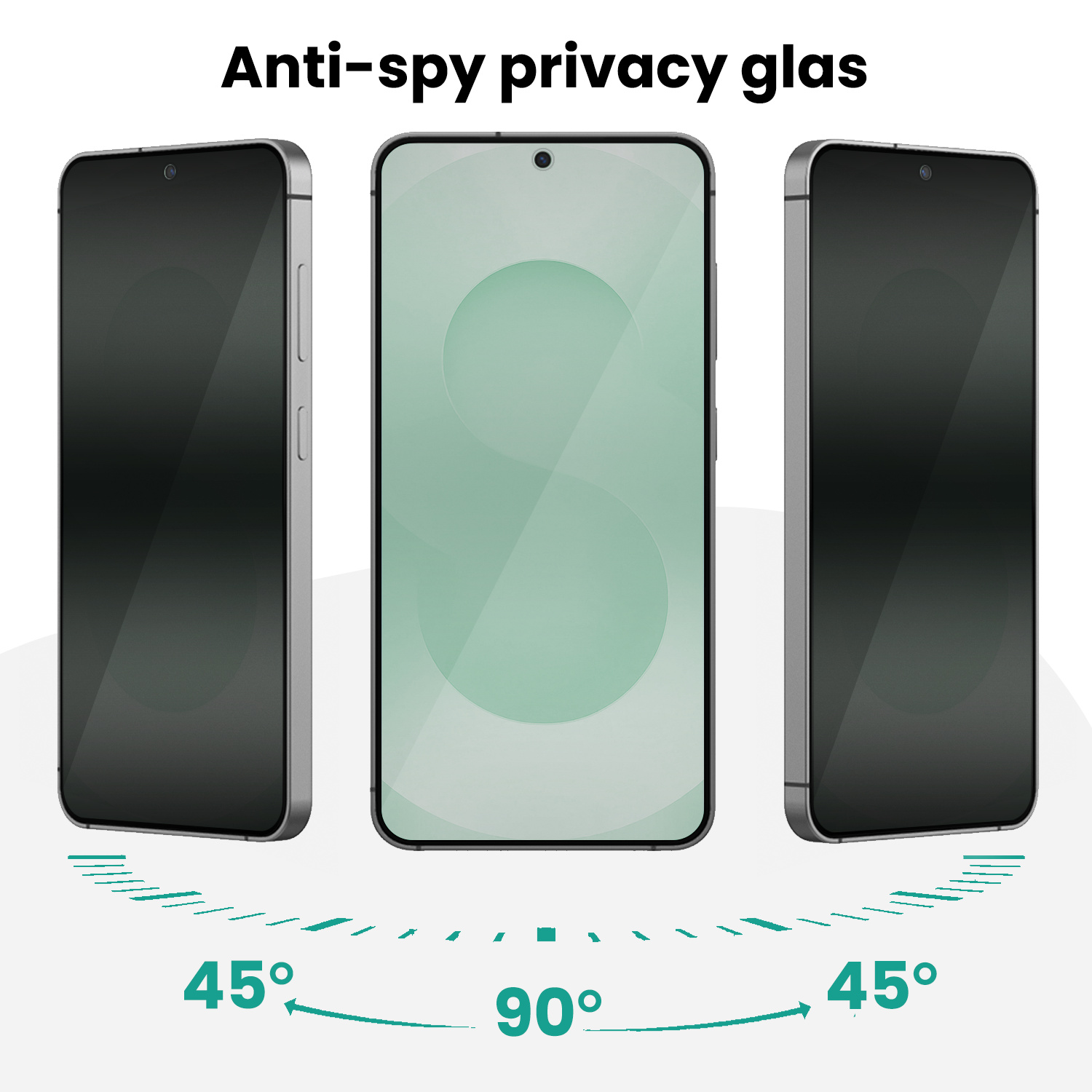 Forterra Forterra Samsung Galaxy S25 Hybrid Privacy Screenprotector