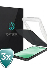 Forterra Forterra Samsung Galaxy S24 Hybrid Privacy Screenprotector - 3 PACK