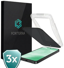 Forterra Forterra Samsung Galaxy S24 Plus Hybrid Privacy Screenprotector - 3 PACK
