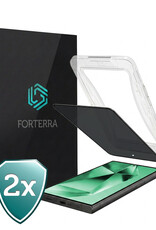 Forterra Forterra Samsung Galaxy S24 Ultra Hybrid Privacy Screenprotector - 2 PACK