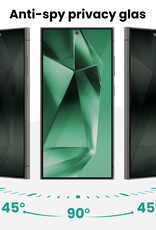 Forterra Forterra Samsung Galaxy S24 Ultra Hybrid Privacy Screenprotector - 2 PACK