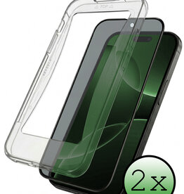 BASEY. BASEY. iPhone 16 Pro Max Hybrid Privacy Screenprotector - 2 PACK