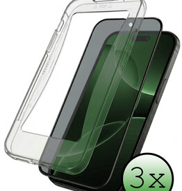 BASEY. BASEY. iPhone 16 Pro Max Hybrid Privacy Screenprotector - 3 PACK