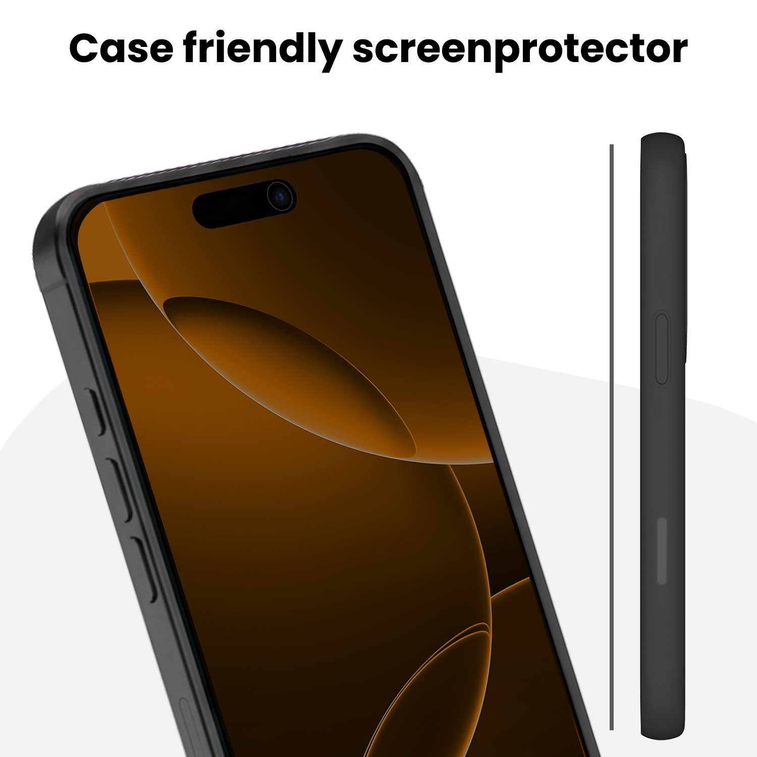 Nomfy Nomfy iPhone 16 Pro Max Hybrid Privacy Screenprotector - 2 PACK
