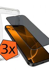 Nomfy Nomfy iPhone 16 Pro Max Hybrid Privacy Screenprotector - 3 PACK