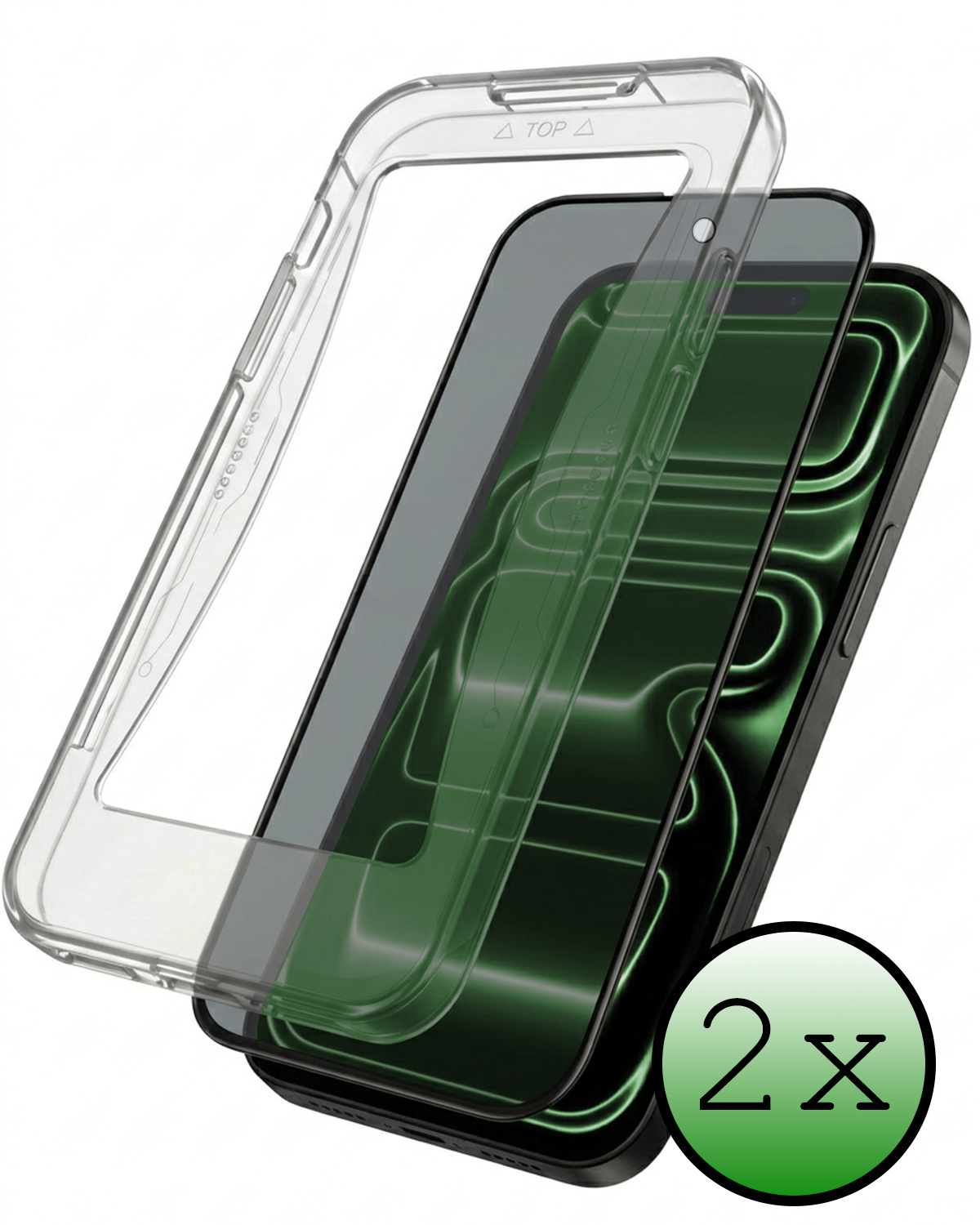 BASEY. BASEY. iPhone 17 Pro Max Hybrid Privacy Screenprotector - 2 PACK