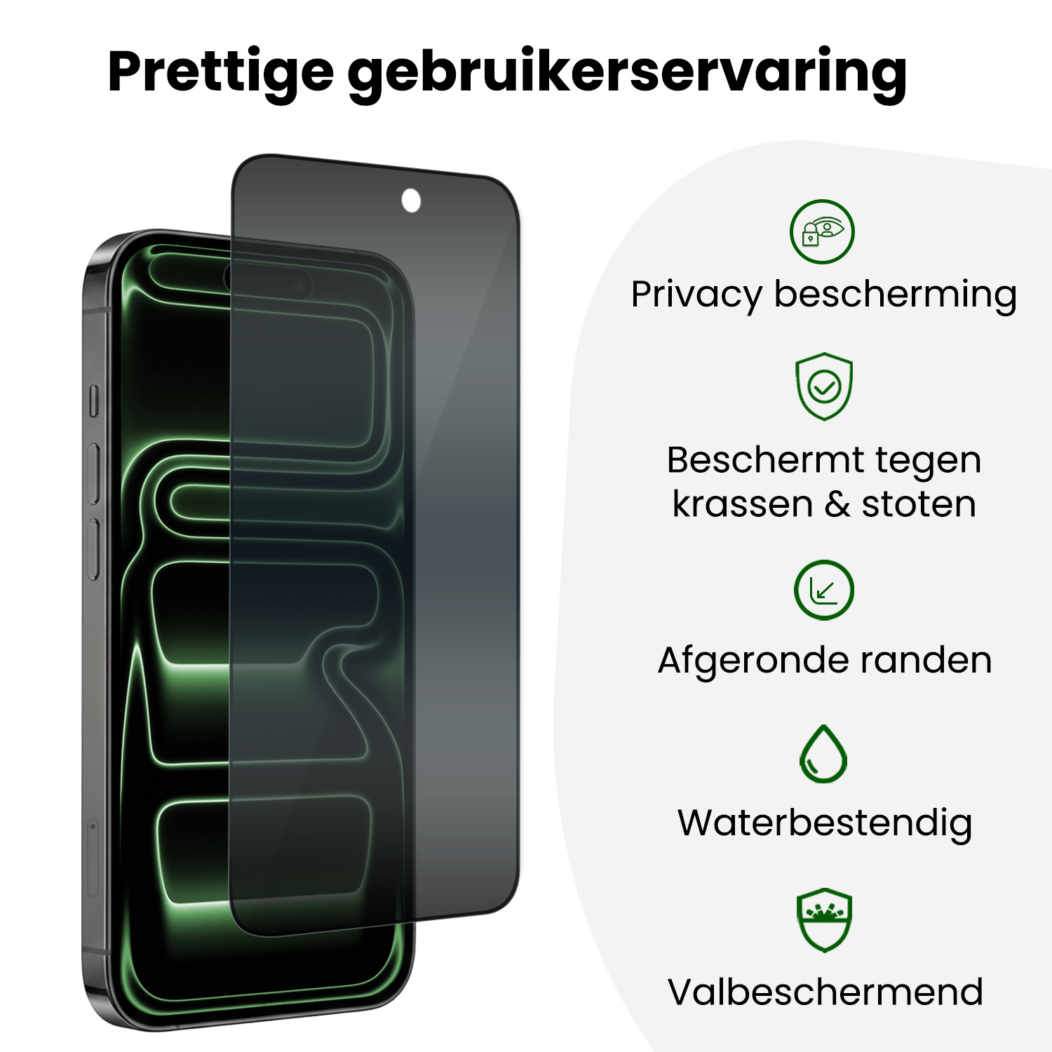BASEY. BASEY. iPhone 17 Pro Max Hybrid Privacy Screenprotector - 3 PACK