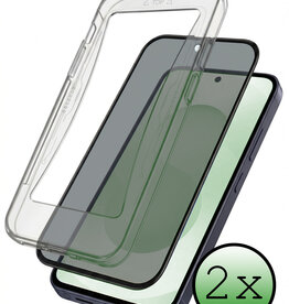 BASEY. BASEY. Samsung Galaxy S25 Ultra Hybrid Privacy Screenprotector - 2 PACK