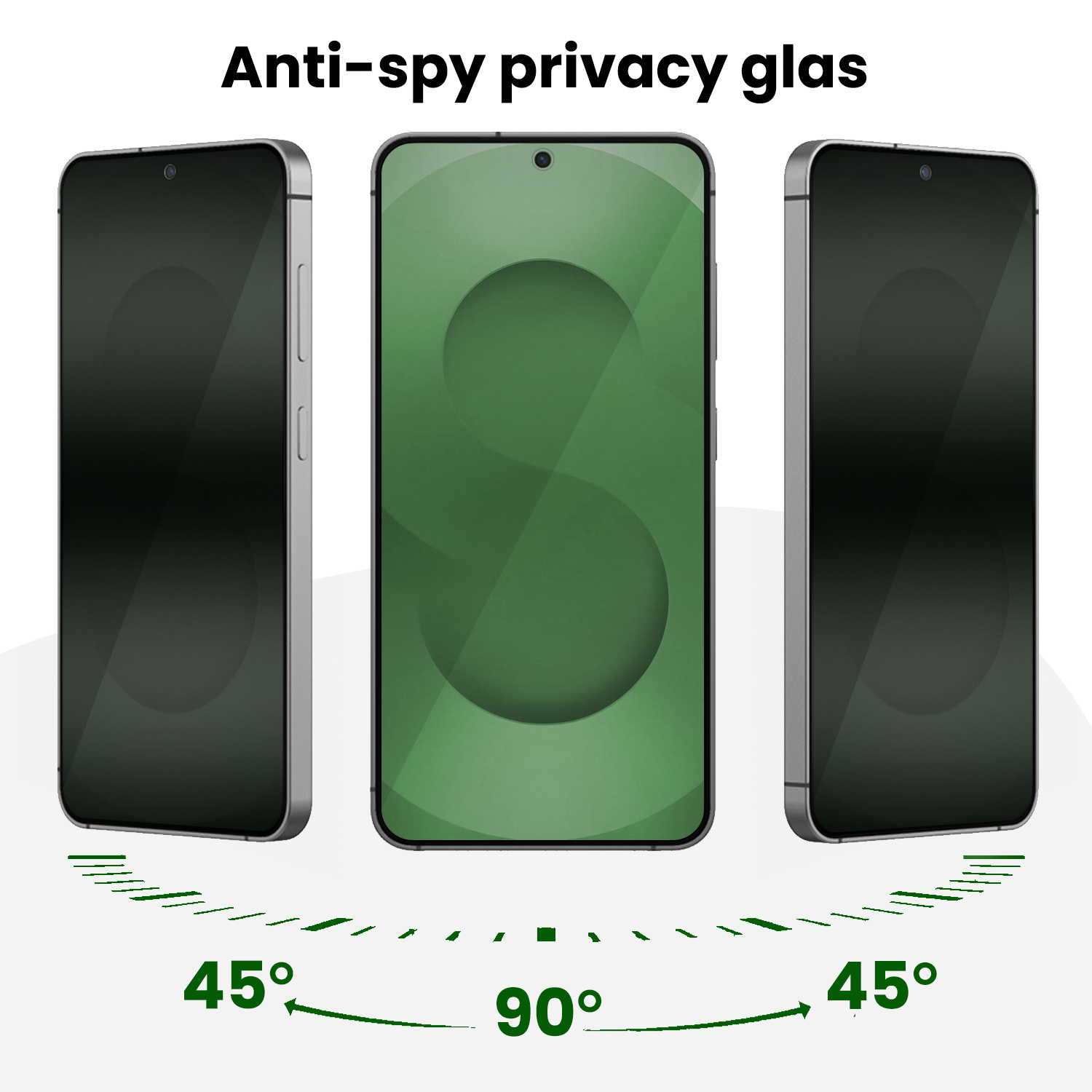 BASEY. BASEY. Samsung Galaxy S25 Ultra Hybrid Privacy Screenprotector - 2 PACK