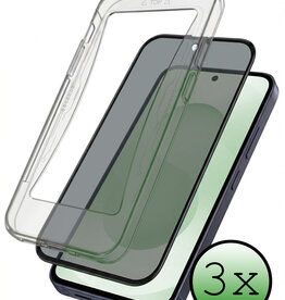 BASEY. BASEY. Samsung Galaxy S25 Ultra Hybrid Privacy Screenprotector - 3 PACK