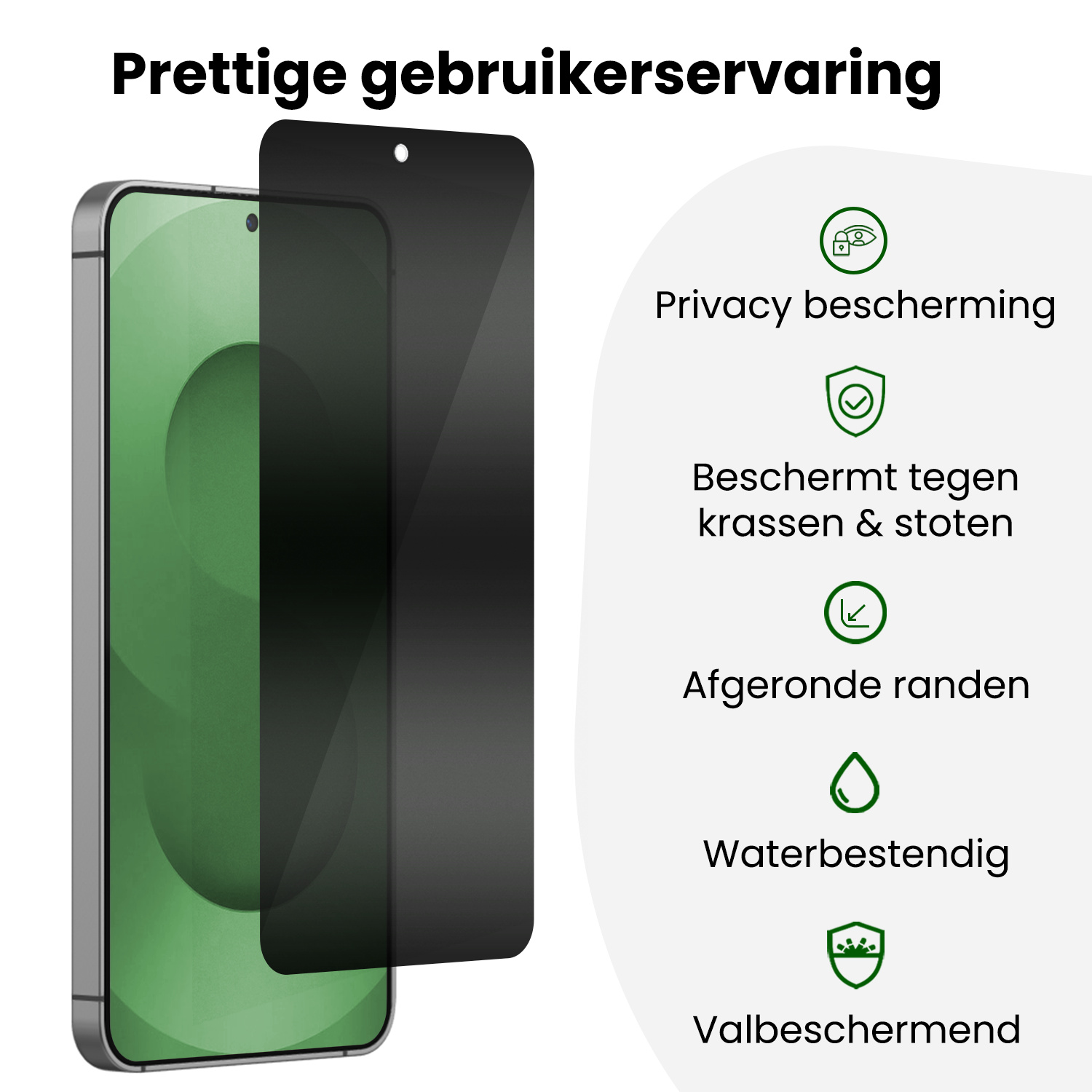 BASEY. BASEY. Samsung Galaxy S25 Ultra Hybrid Privacy Screenprotector - 3 PACK