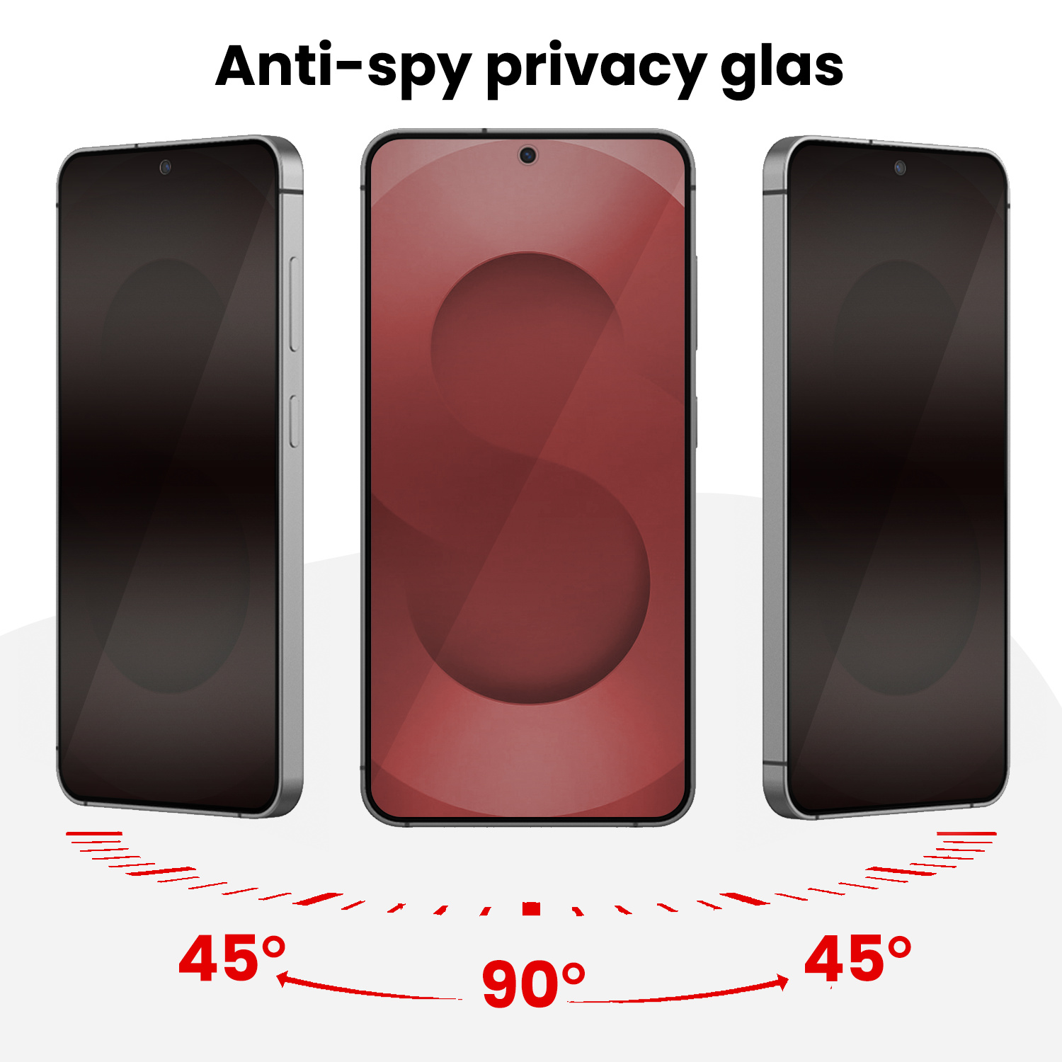 NoXx NoXx Samsung Galaxy S25 Ultra Hybrid Privacy Screenprotector