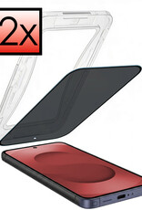 NoXx NoXx Samsung Galaxy S25 Ultra Hybrid Privacy Screenprotector - 2 PACK