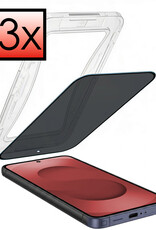 NoXx NoXx Samsung Galaxy S25 Ultra Hybrid Privacy Screenprotector - 3 PACK