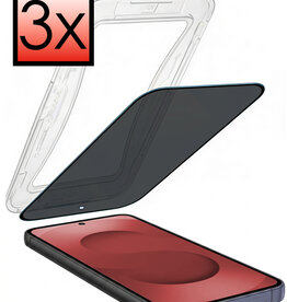 NoXx NoXx Samsung Galaxy S25 Ultra Hybrid Privacy Screenprotector - 3 PACK