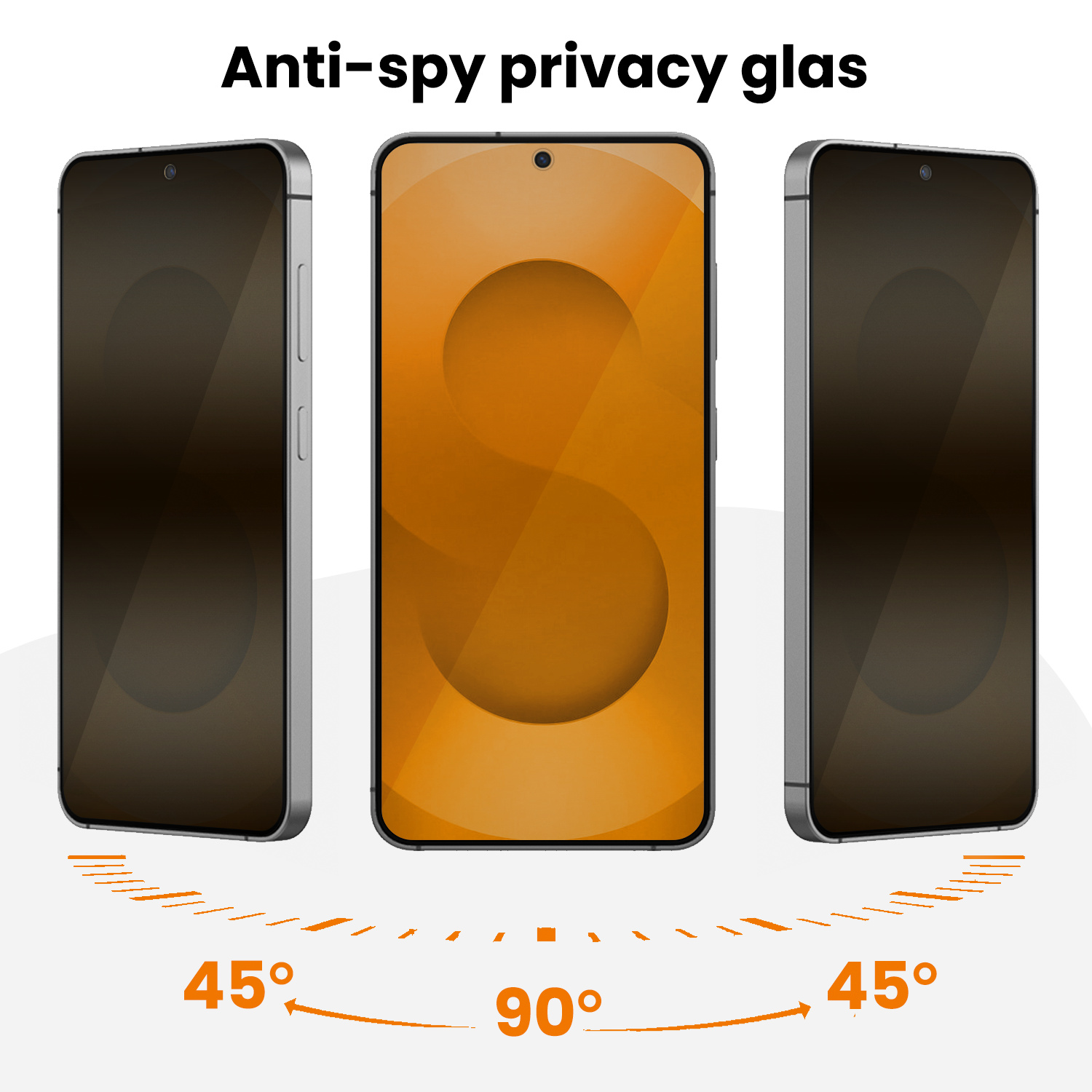 Nomfy Nomfy Samsung Galaxy S25 Ultra Hybrid Privacy Screenprotector - 2 PACK
