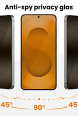 Nomfy Nomfy Samsung Galaxy S25 Ultra Hybrid Privacy Screenprotector - 3 PACK