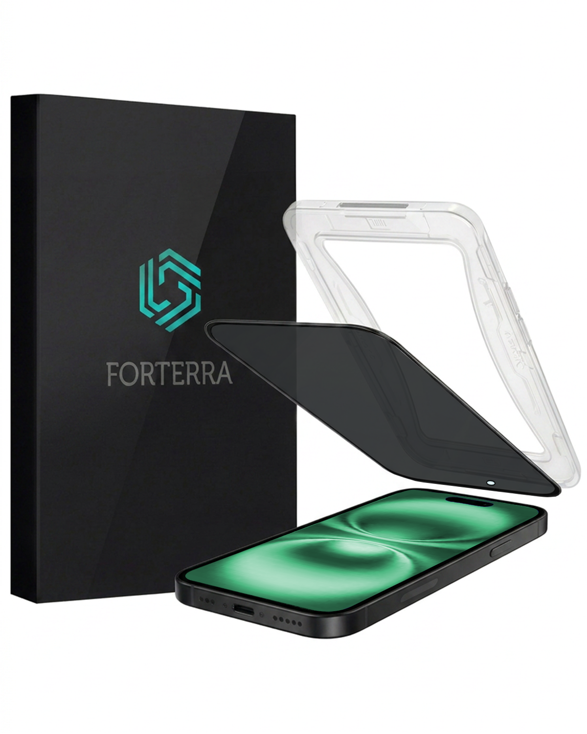 Forterra Forterra iPhone 16 Plus Hybrid Privacy Screenprotector