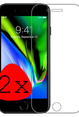 BASEY. Screenprotector Geschikt voor iPhone 7 Screenprotector Beschermglas Full Cover - Screenprotector Geschikt voor iPhone 7 Screen Protector Full Cover - 2 Stuks