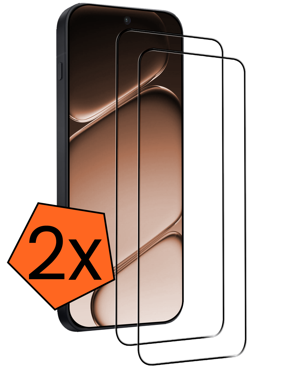 Nomfy Nomfy OnePlus Nord 6 Screenprotector Glas  Full Cover - 2 PACK