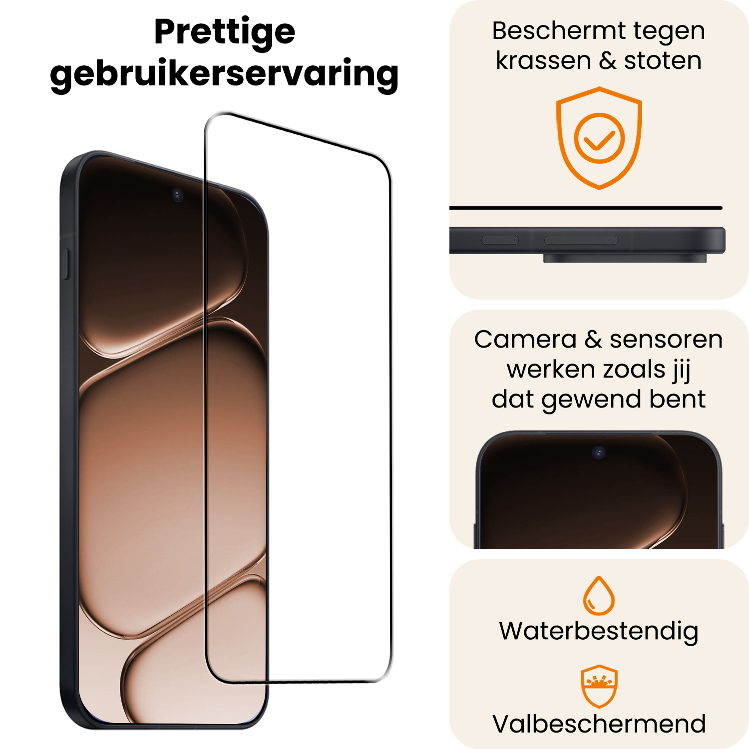 Nomfy Nomfy OnePlus Nord 6 Screenprotector Glas  Full Cover - 3 PACK