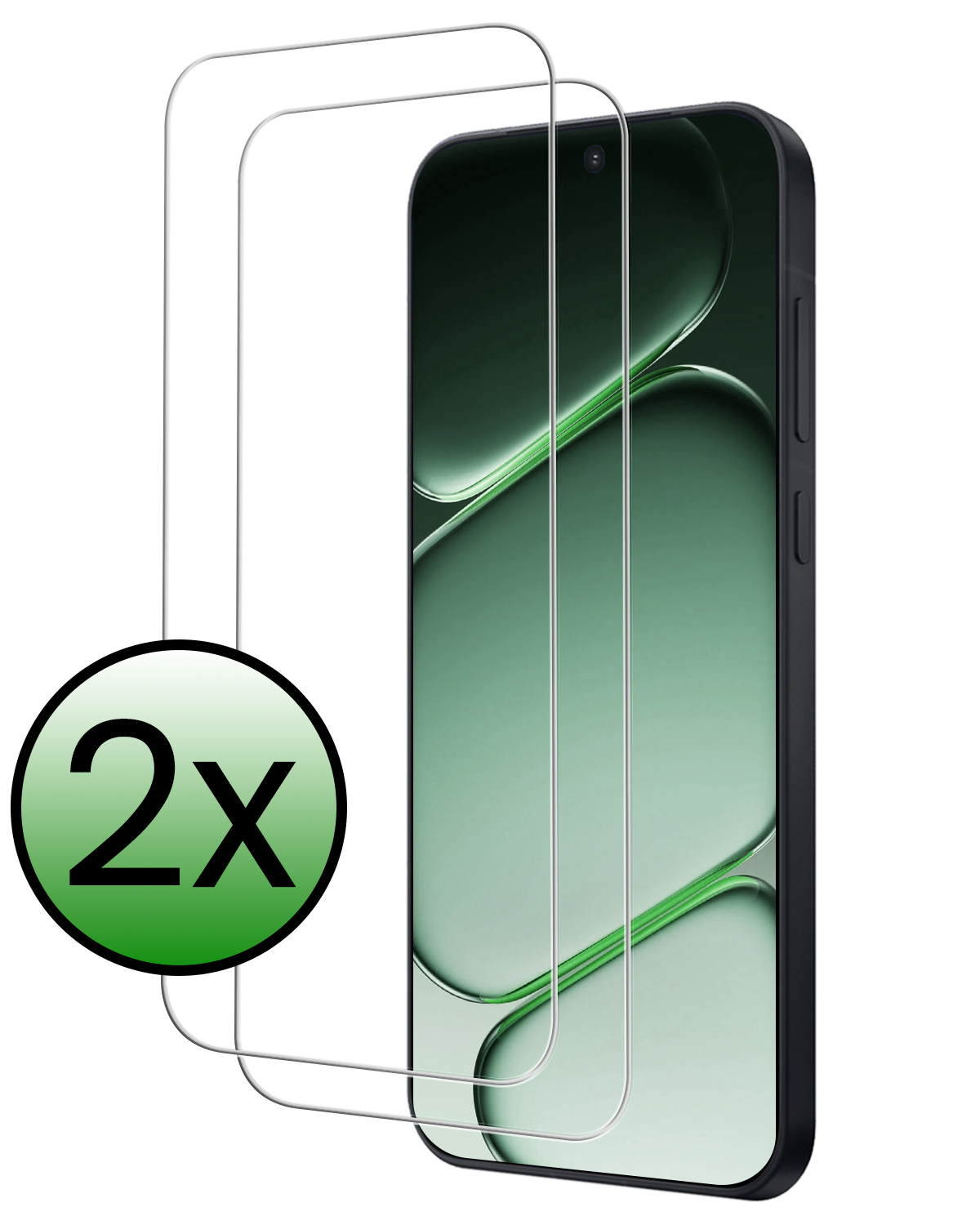 BASEY. BASEY. OnePlus Nord CE6 Screenprotector Glas - 2 PACK