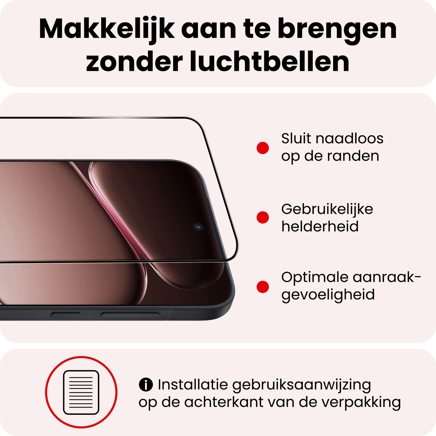 NoXx NoXx OnePlus Nord CE6 Screenprotector Glas  Full Cover - 3 PACK