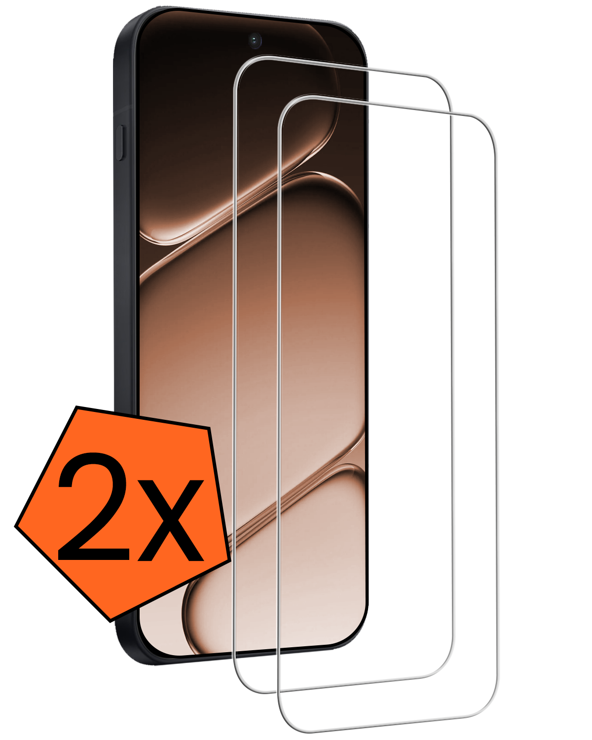 Nomfy Nomfy OnePlus Nord CE6 Screenprotector Glas - 2 PACK