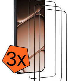 Nomfy Nomfy OnePlus Nord CE6 Screenprotector Glas  Full Cover - 3 PACK