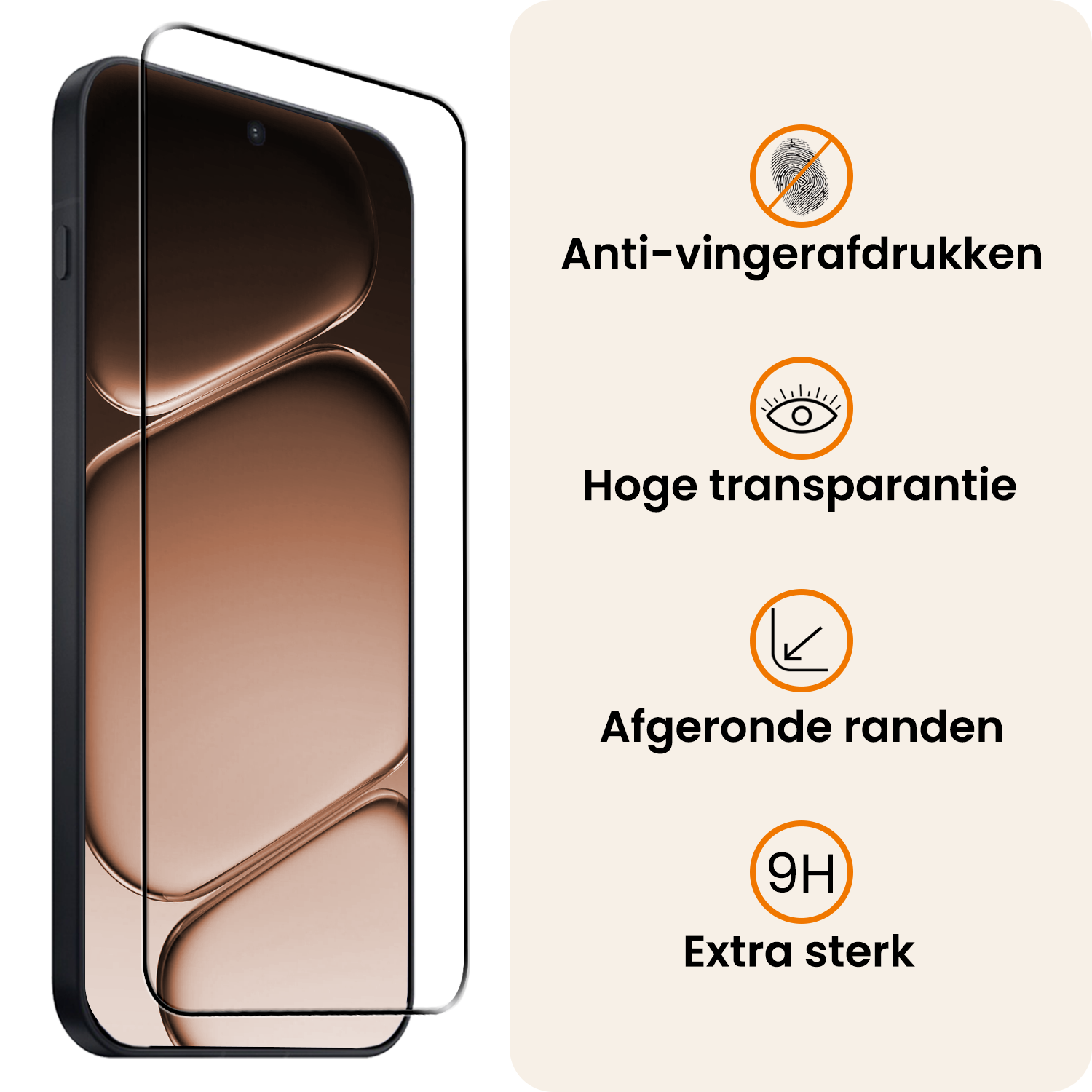 Nomfy Nomfy OnePlus Nord CE6 Screenprotector Glas  Full Cover - 3 PACK