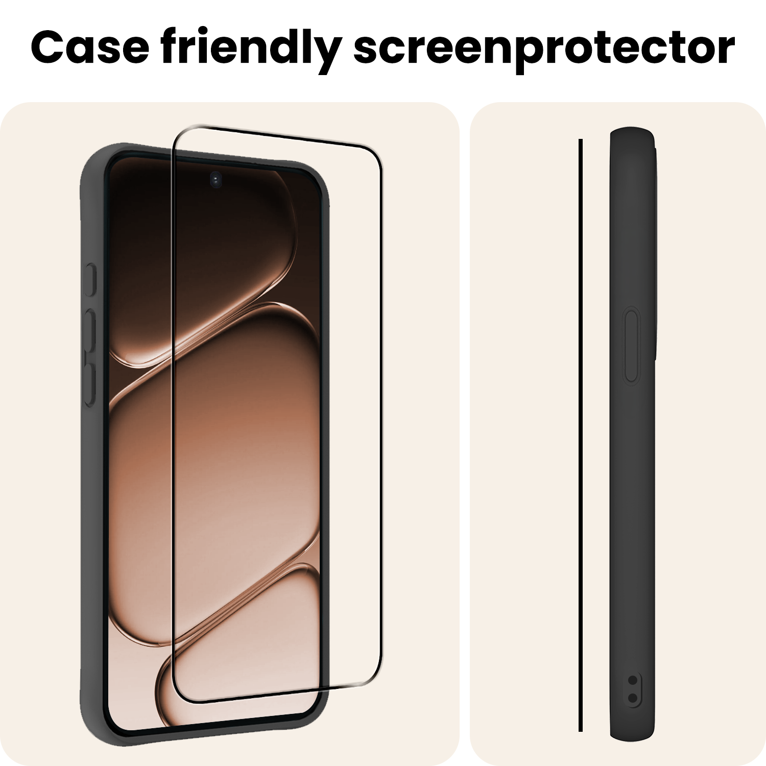 Nomfy Nomfy OnePlus Nord CE6 Screenprotector Glas  Full Cover - 3 PACK